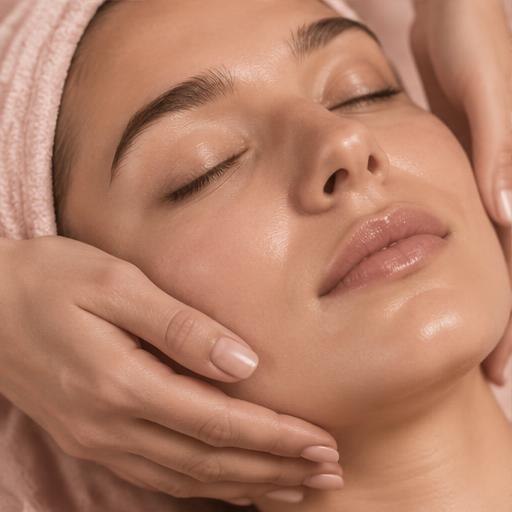 Soin du visage — photographie éditoriale d’exemple