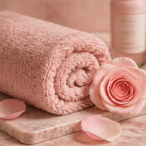 Linge rose — photographie éditoriale d’exemple